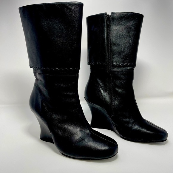 Hush Puppies Shoes - Hush Puppies Waterproof Leather  Wedge Boot